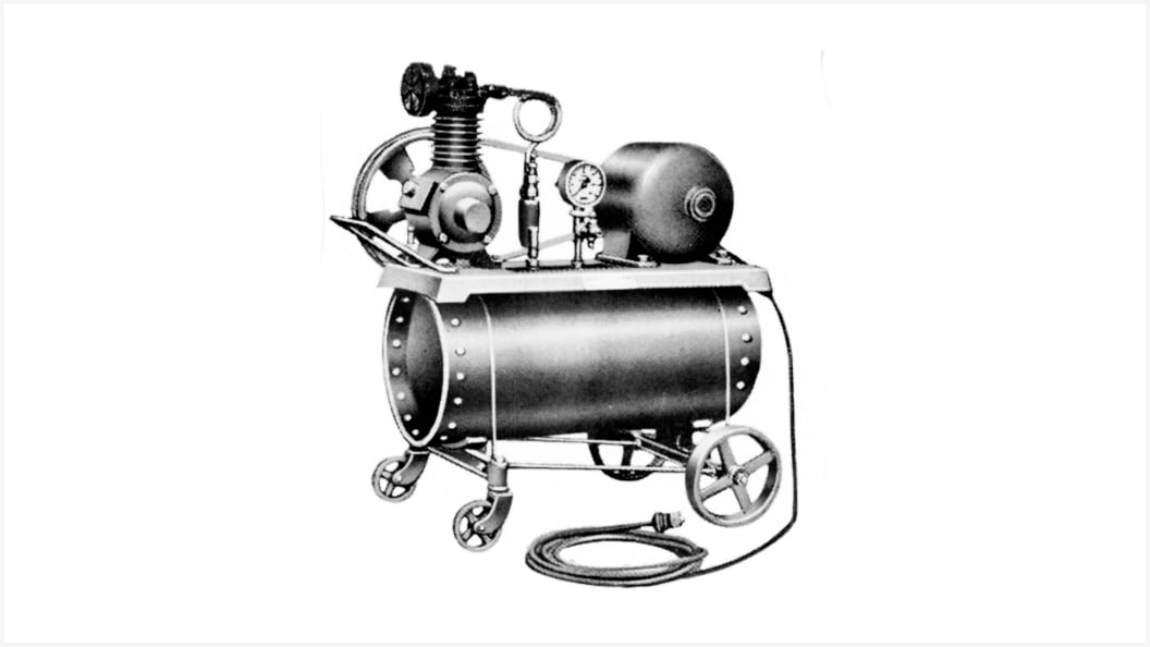 Our air compressor, circa 1937