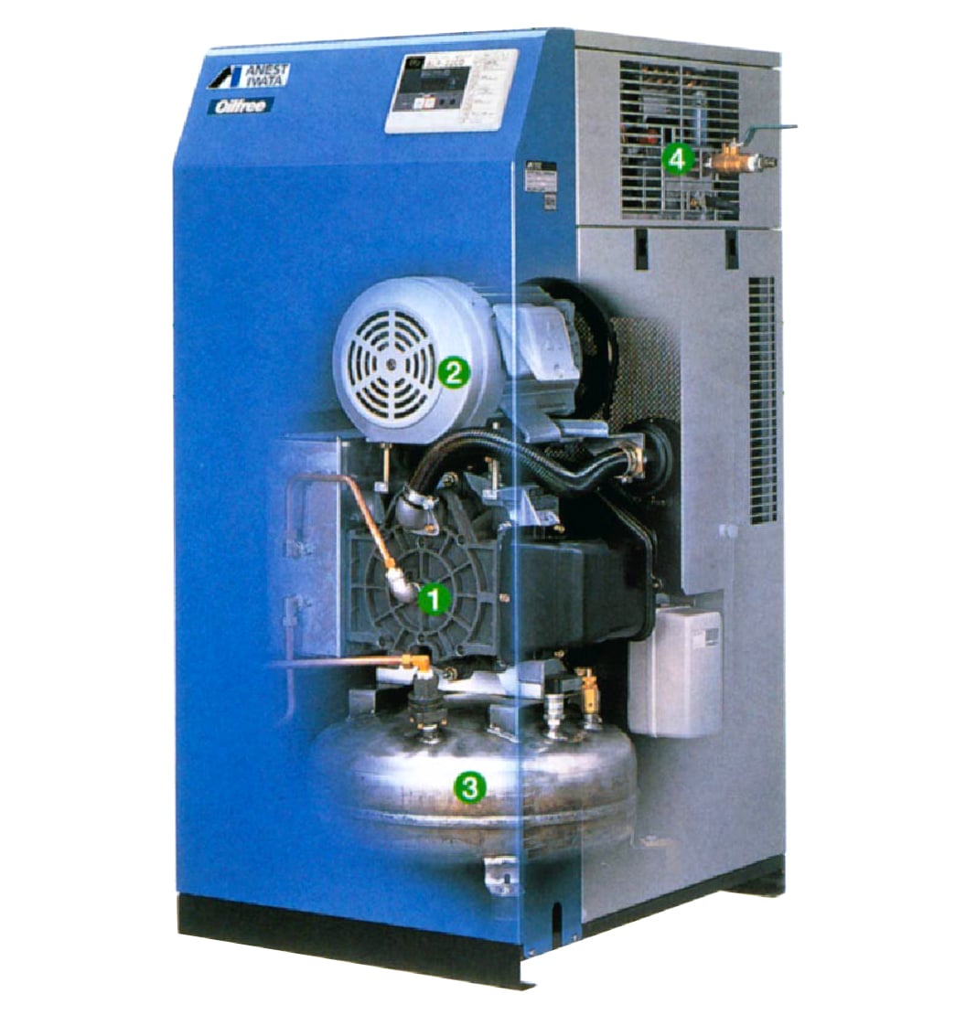 Anest Iwata Oil Free Scroll Air Compressor (Inv.42369)